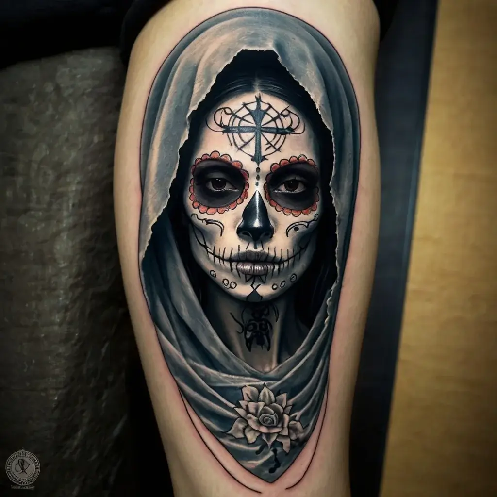 la santa muerte tattoos (48)