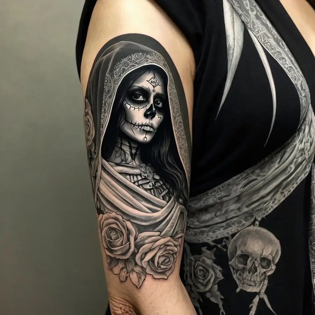 la santa muerte tattoos (50)