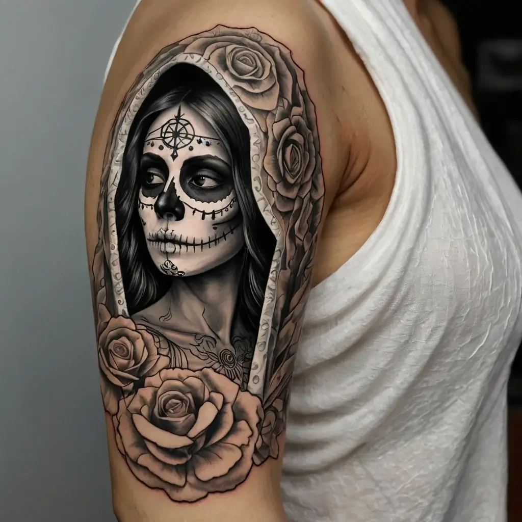 la santa muerte tattoos (51)