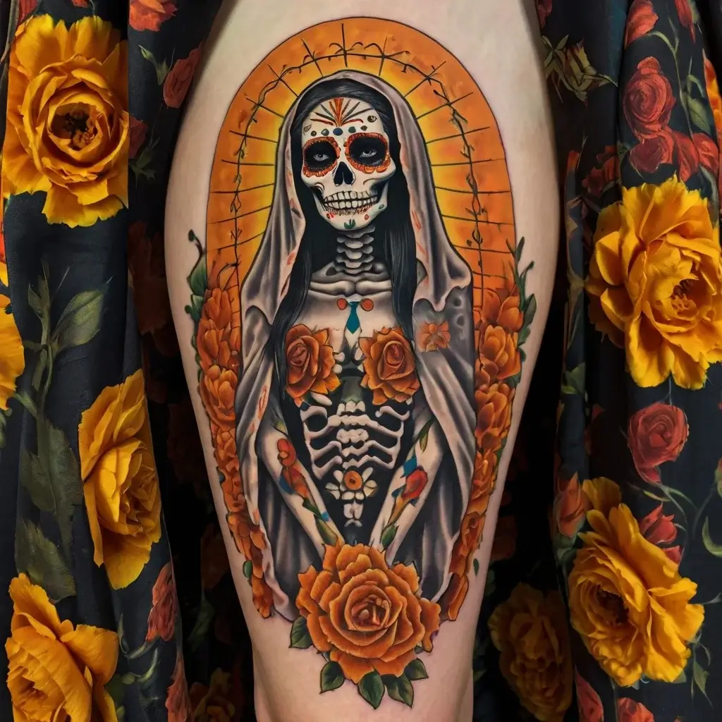 la santa muerte tattoos (60)