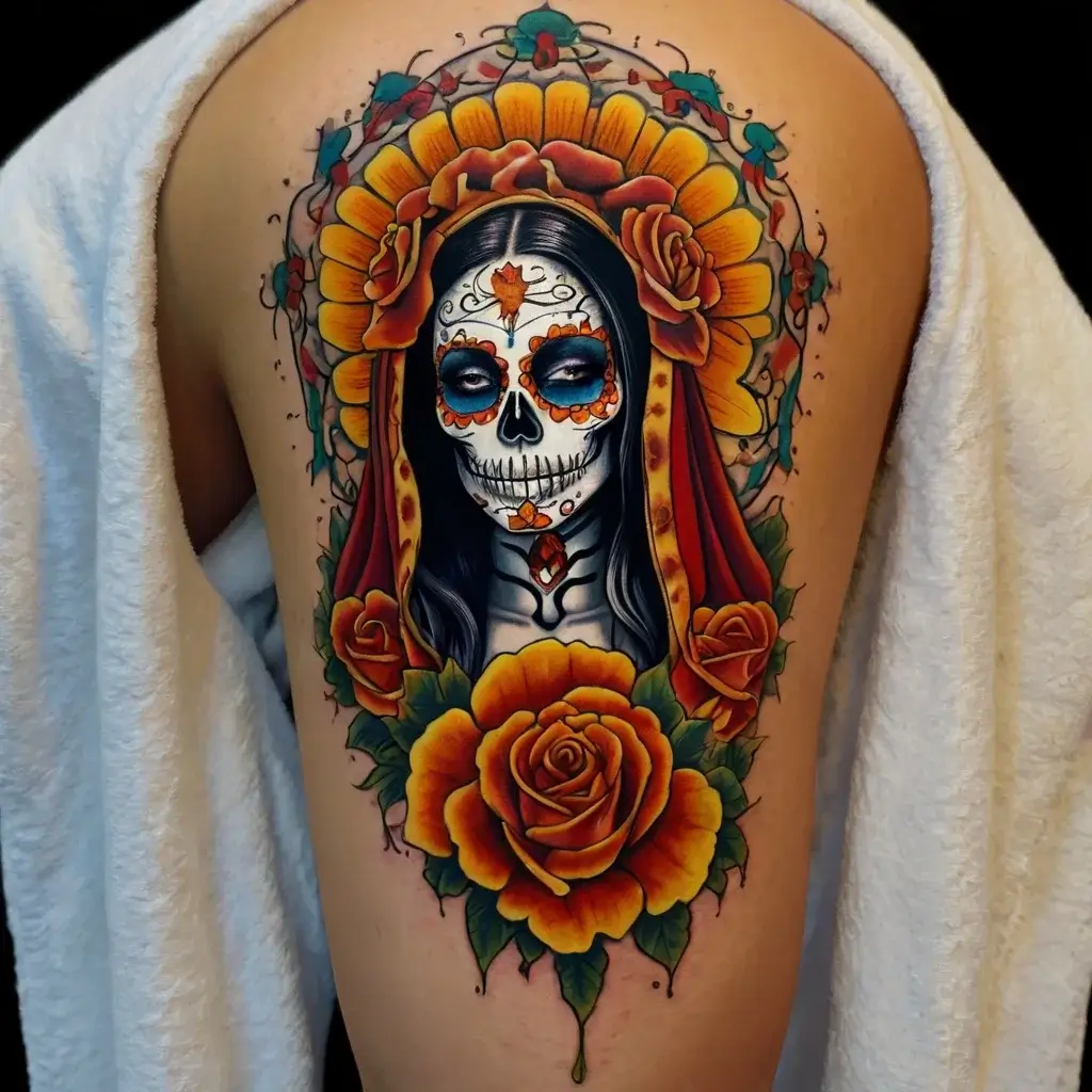 la santa muerte tattoos (61)