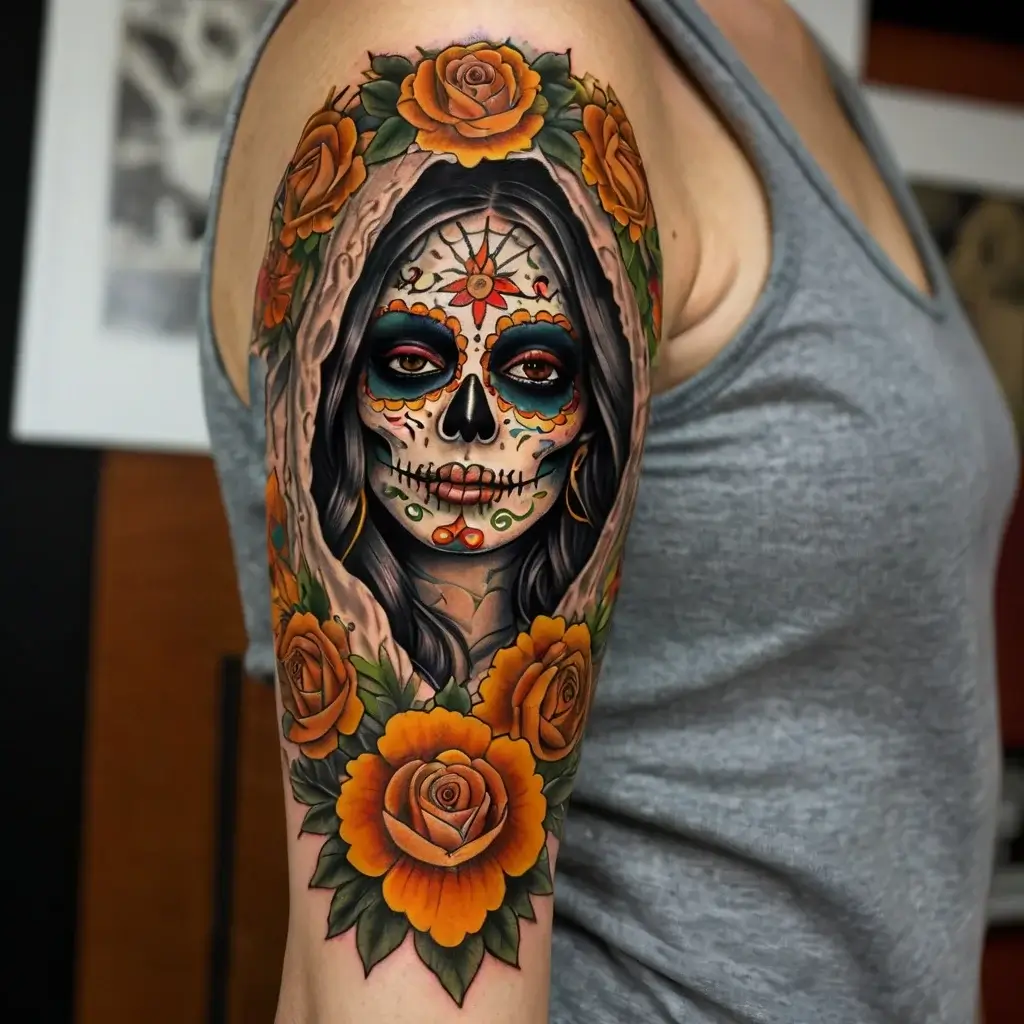 la santa muerte tattoos (63)