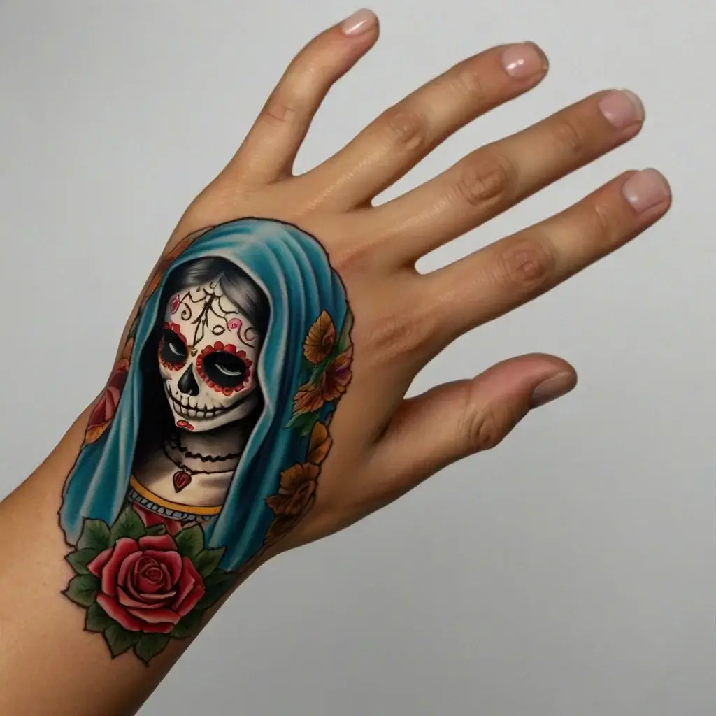 la santa muerte tattoos (67)