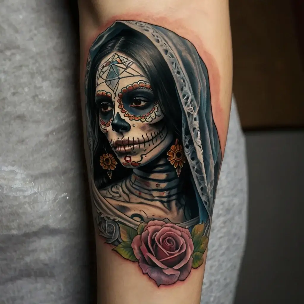 la santa muerte tattoos (70)