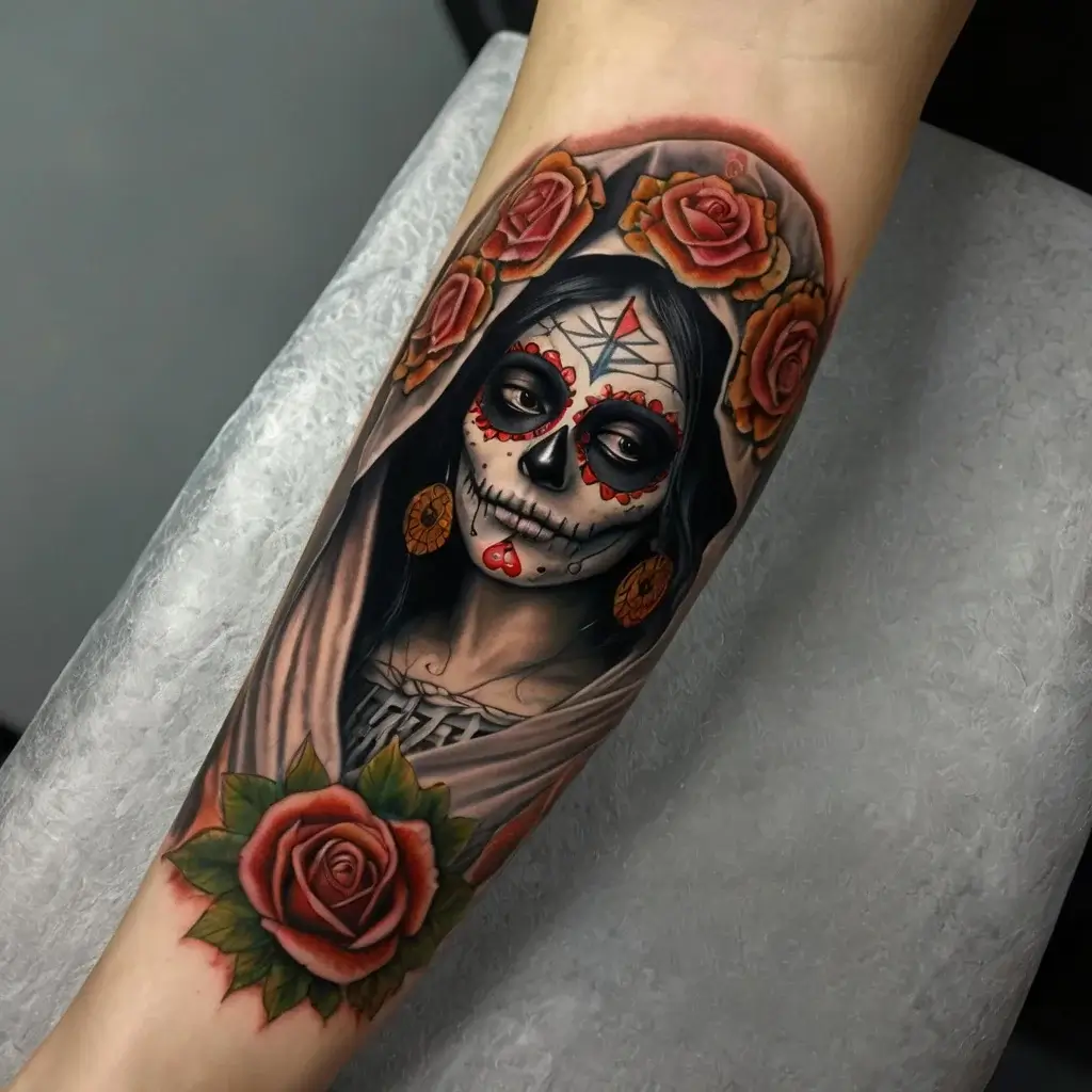 la santa muerte tattoos (73)