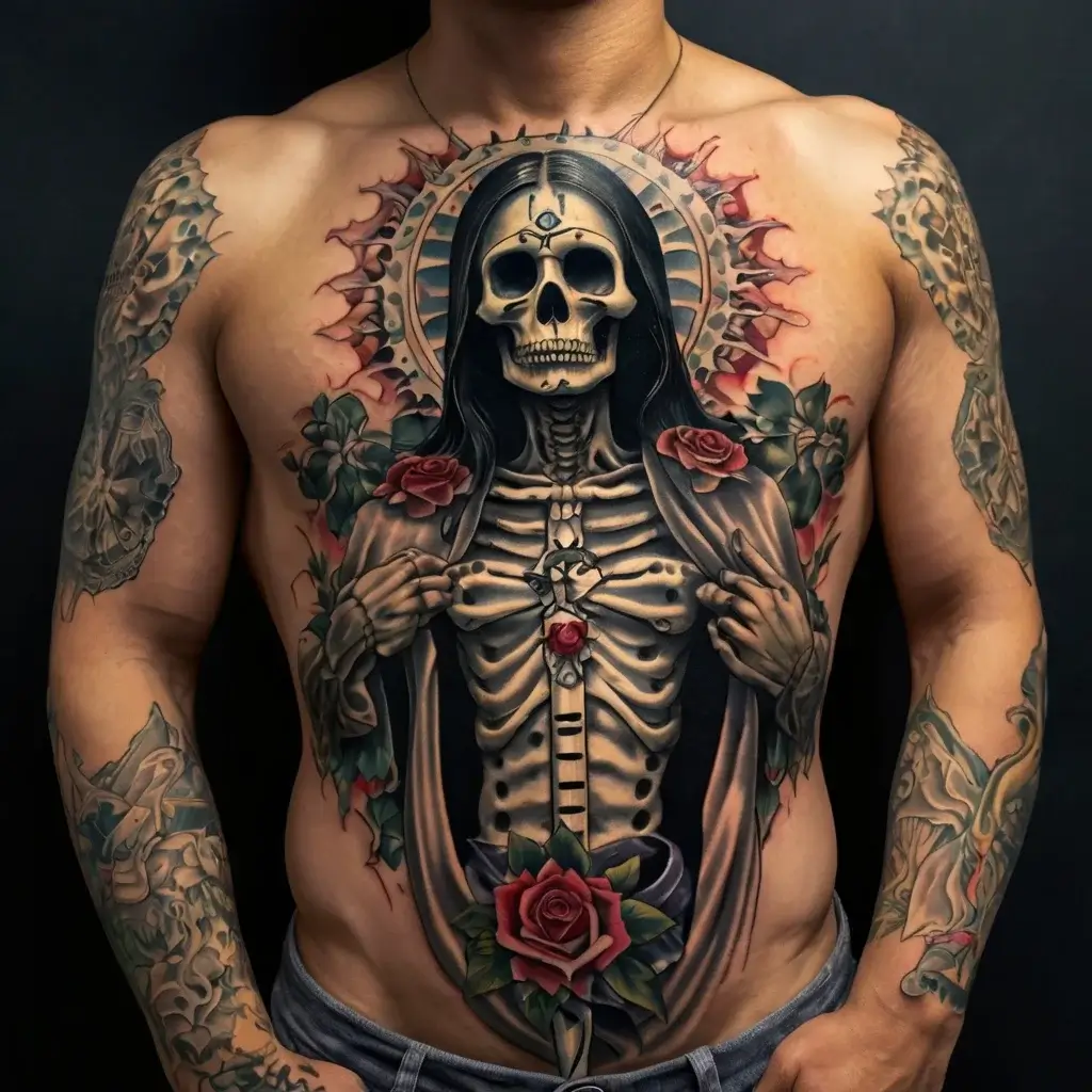 la santa muerte tattoos (74)