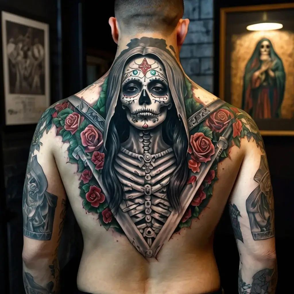 la santa muerte tattoos (76)