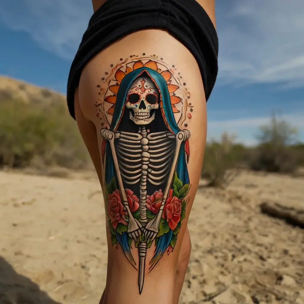 la santa muerte tattoos (84)