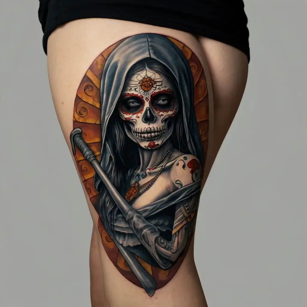 la santa muerte tattoos (88)