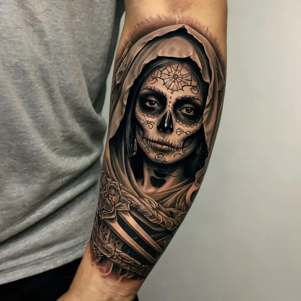 la santa muerte tattoos (92)