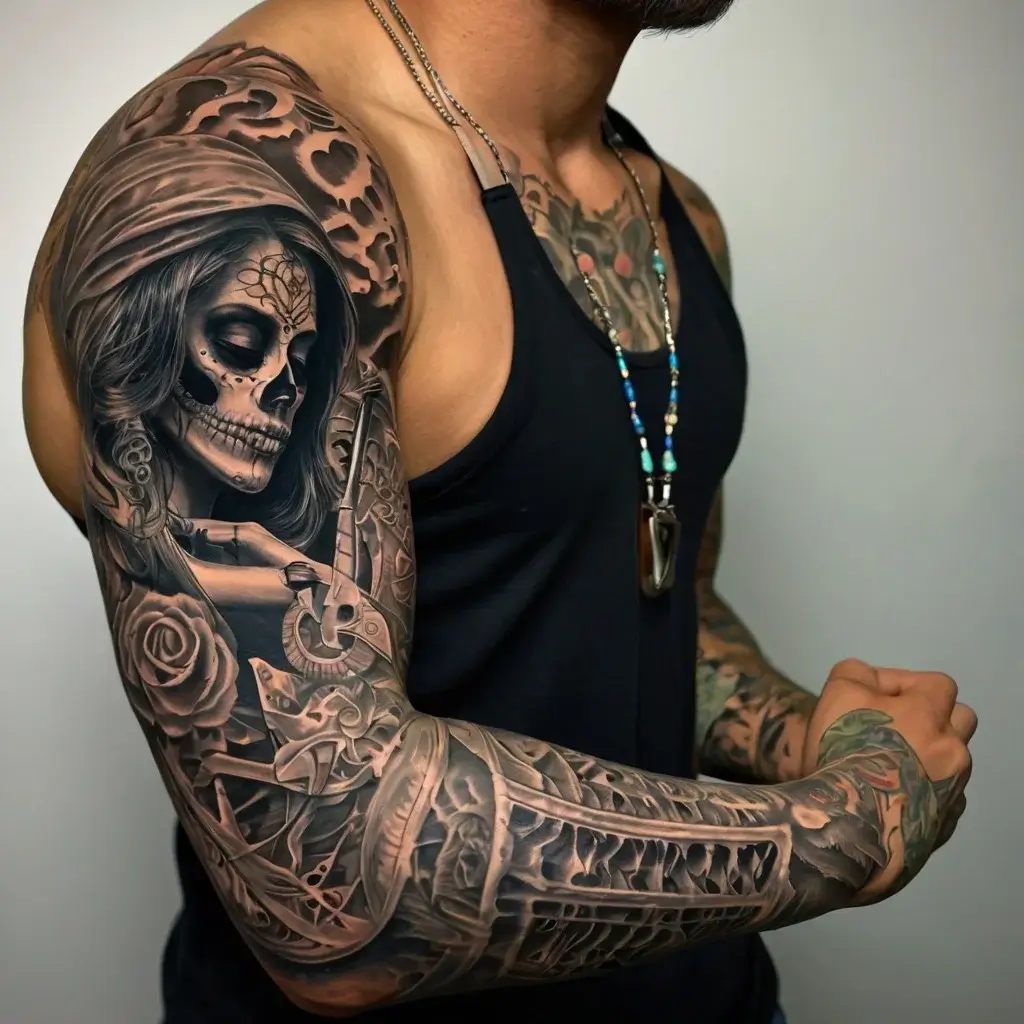 la santa muerte tattoos (94)