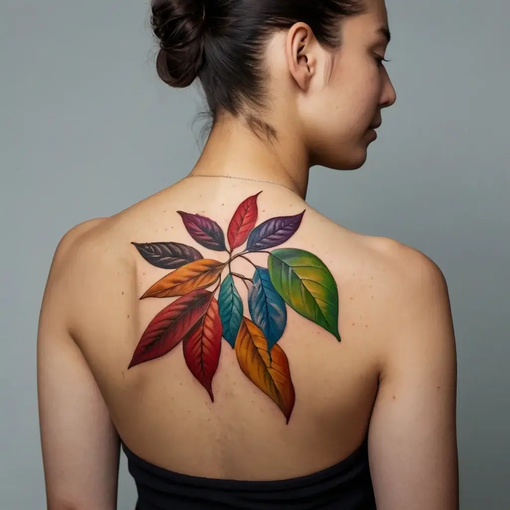 leaf tattoos (27)