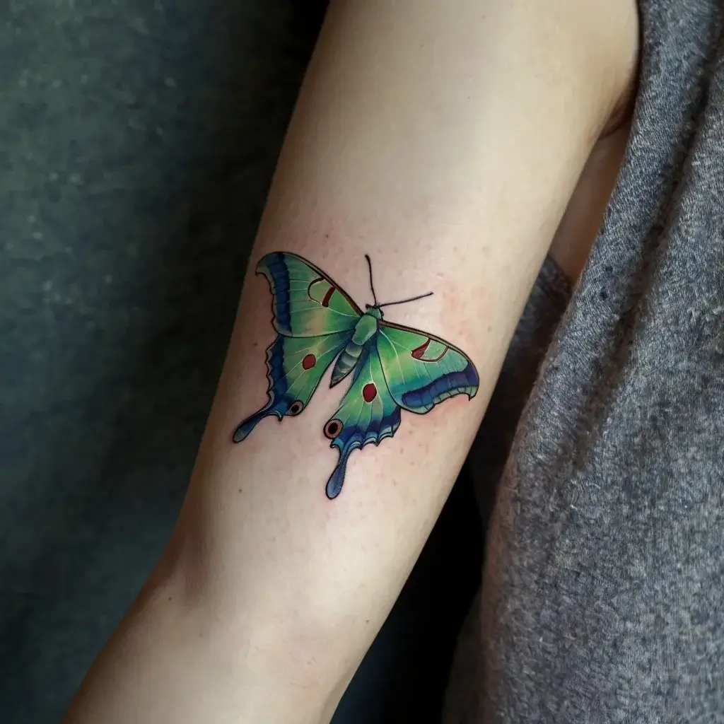 luna moth tattoos (2)