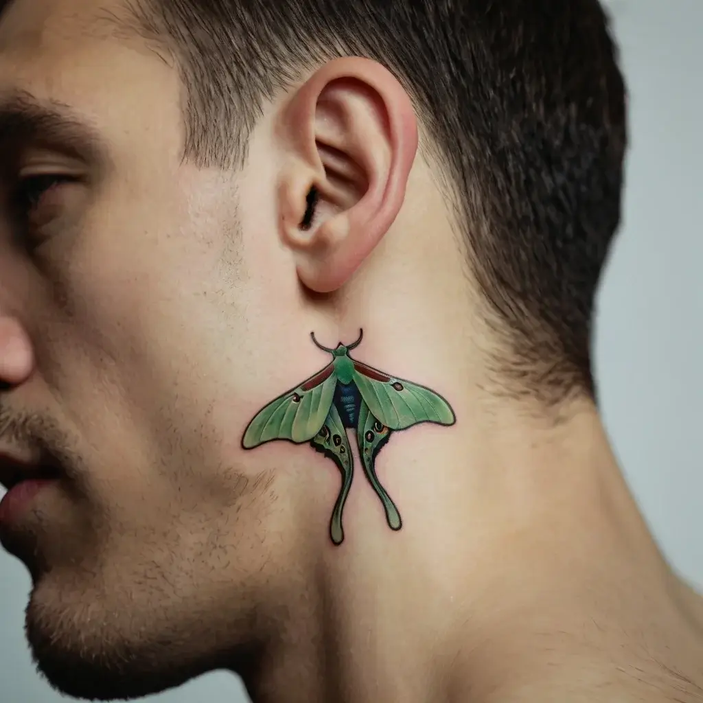 luna moth tattoos (21)