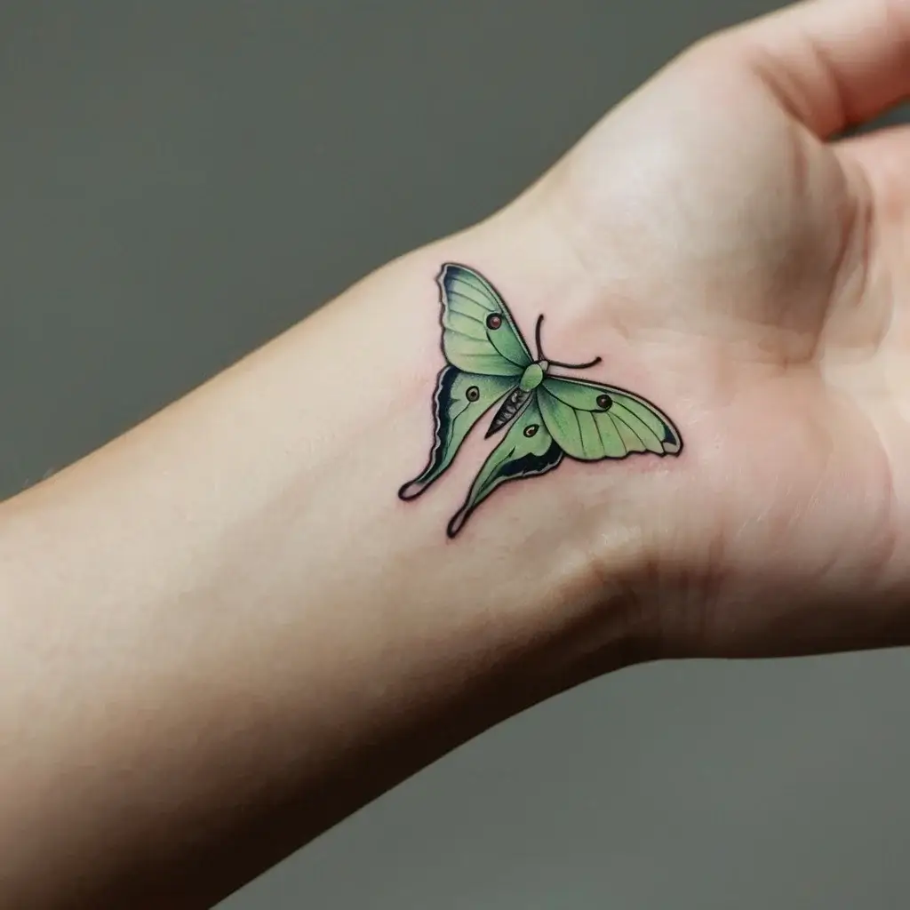 luna moth tattoos (22)