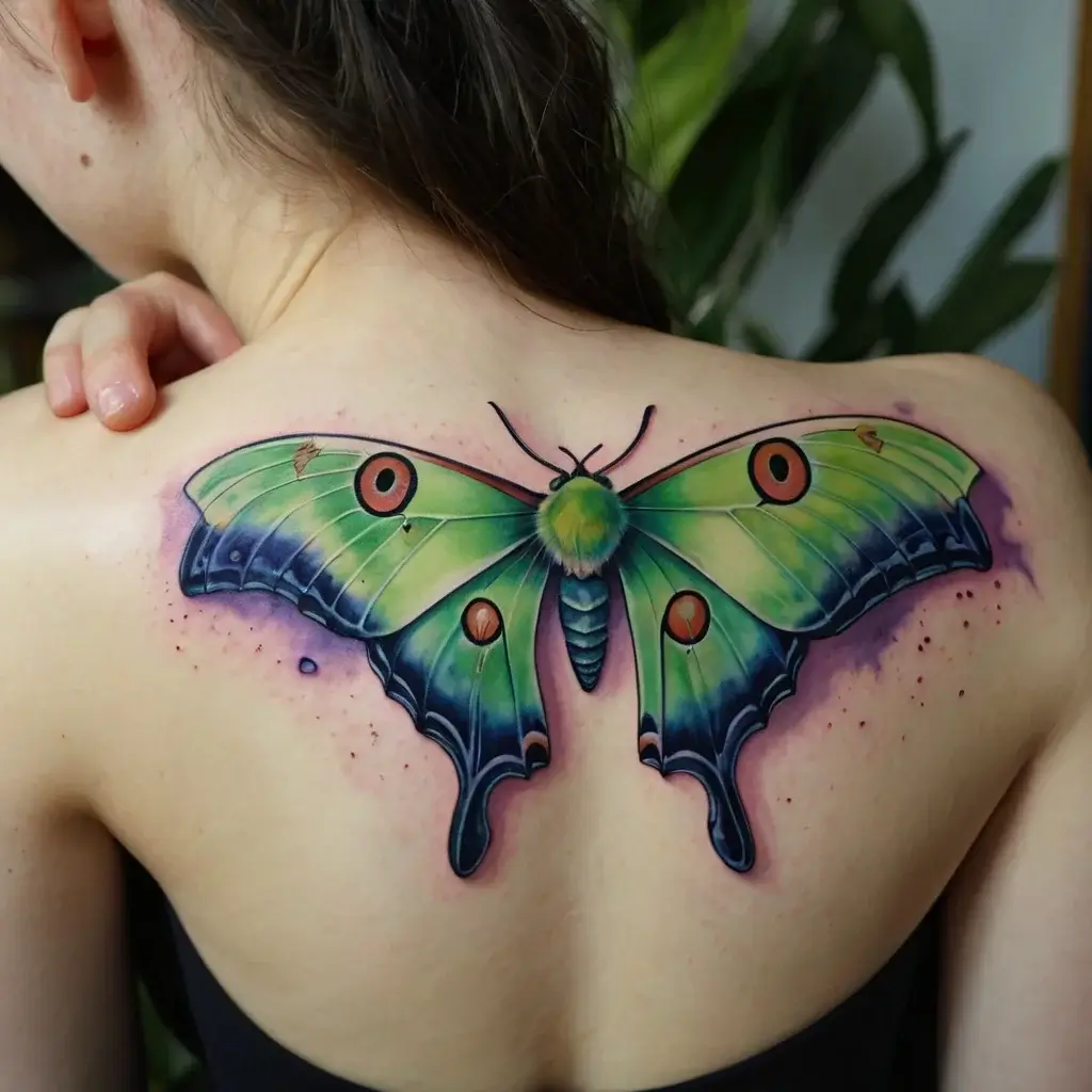 luna moth tattoos (3)