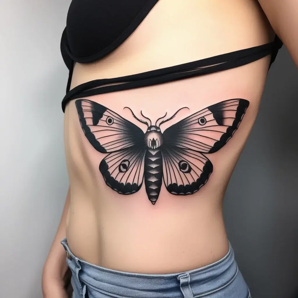 luna moth tattoos (31)