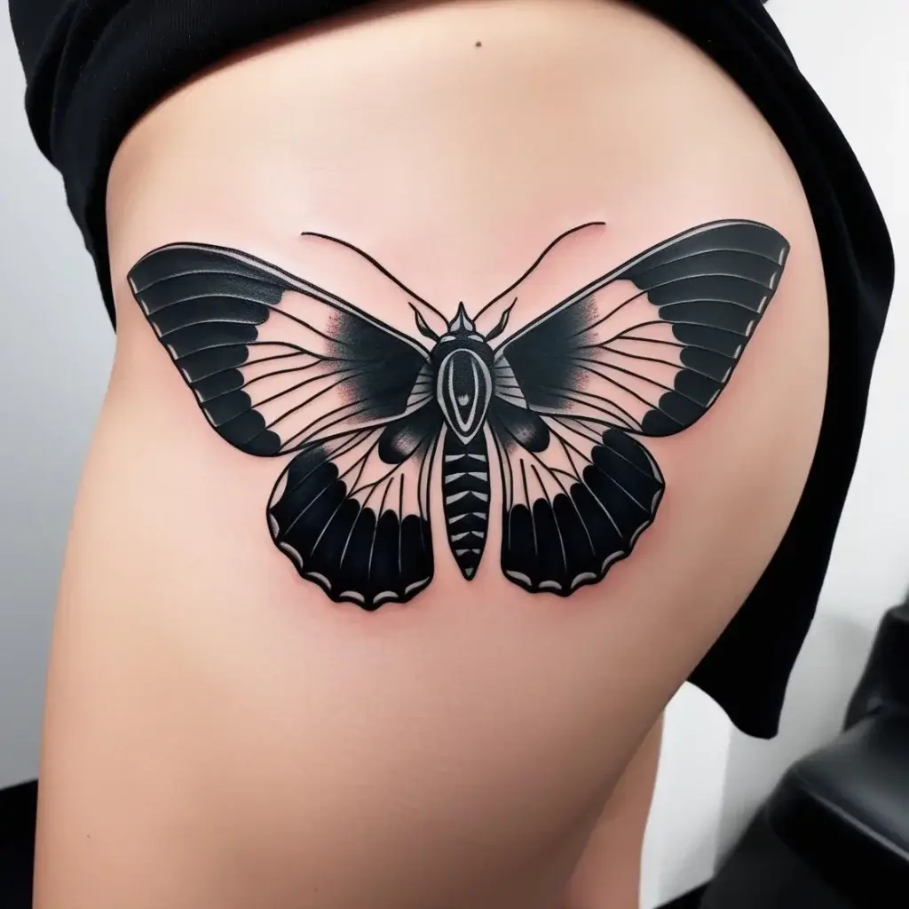 luna moth tattoos (33)