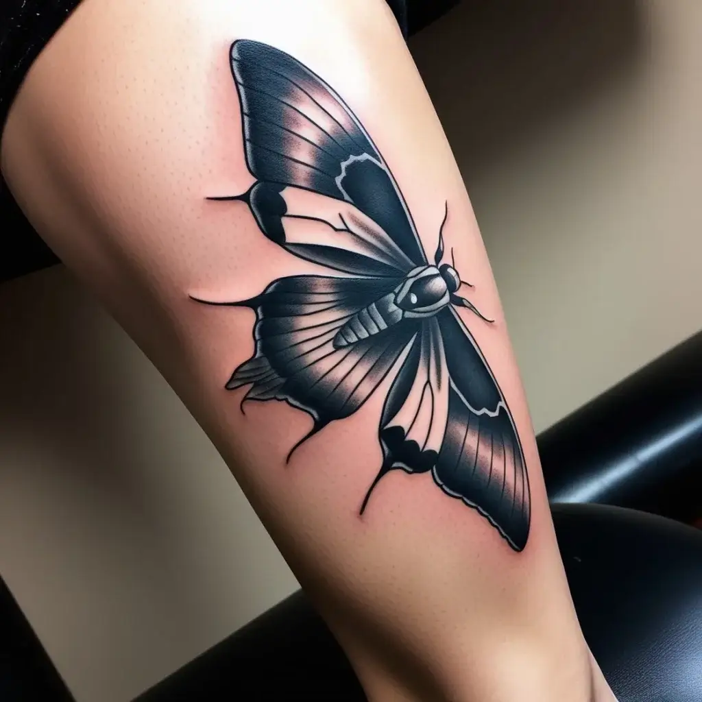 luna moth tattoos (37)