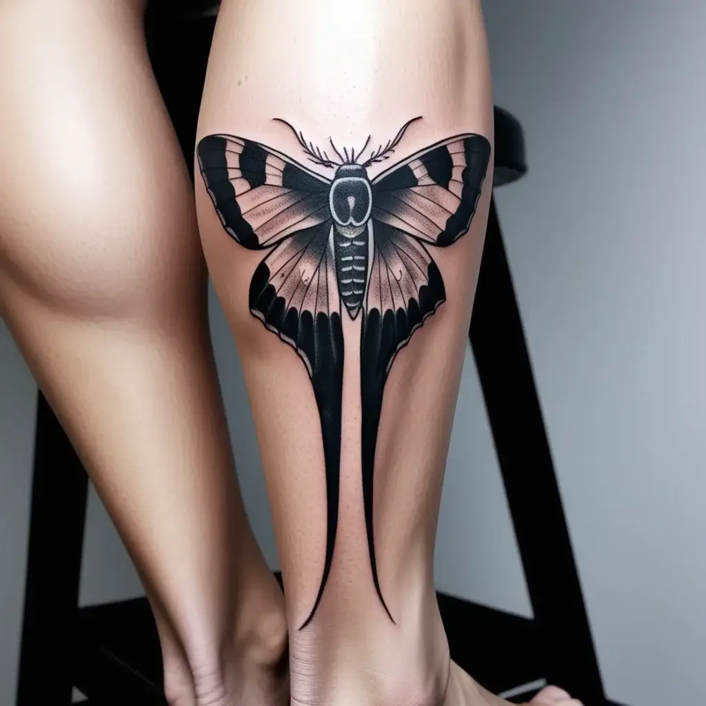 luna moth tattoos (39)