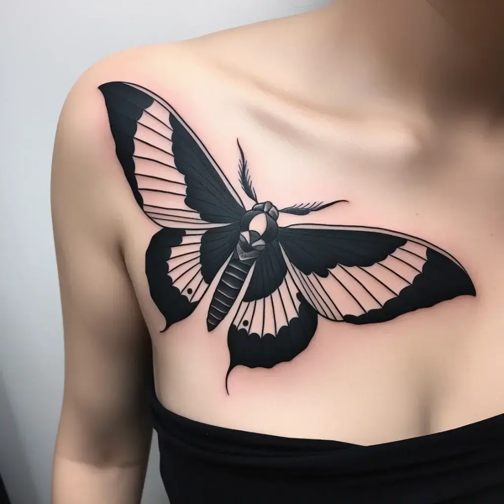 luna moth tattoos (40)