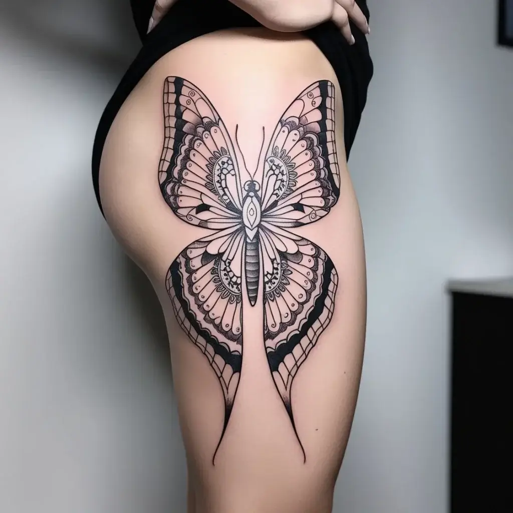 luna moth tattoos (55)