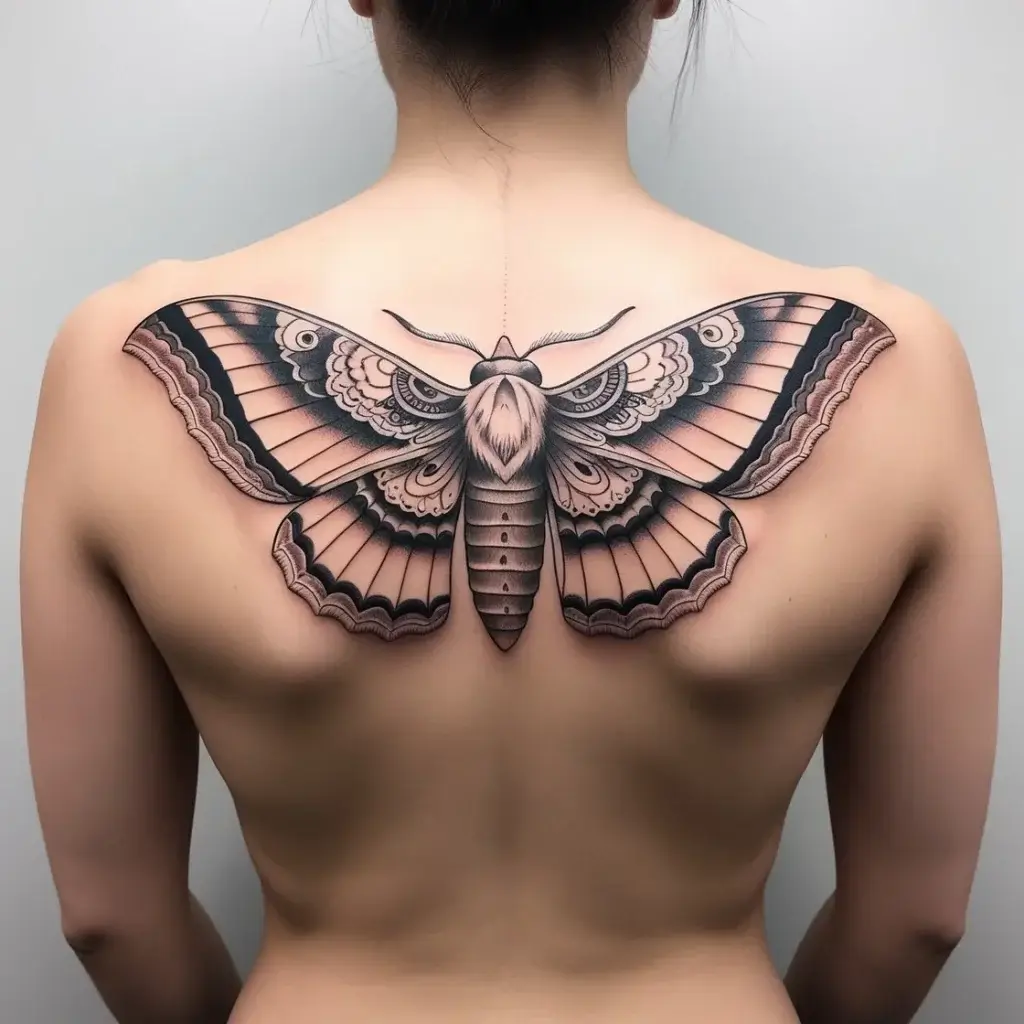 luna moth tattoos (57)