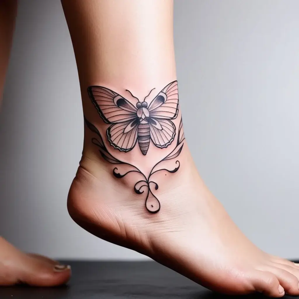 luna moth tattoos (66)