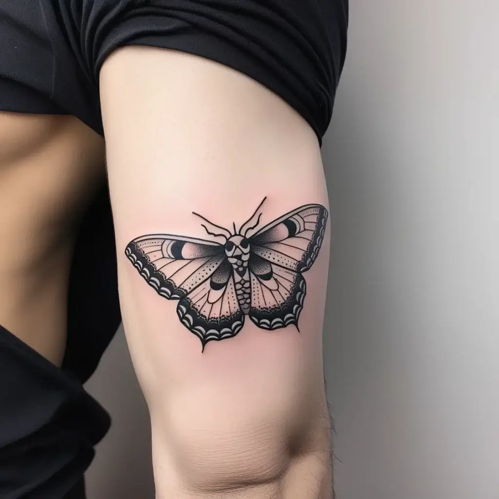 luna moth tattoos (67)