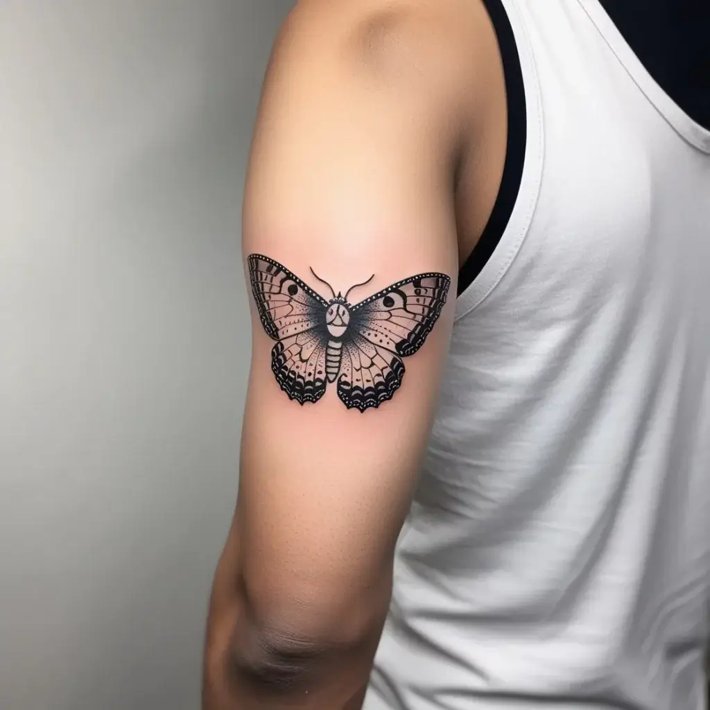 luna moth tattoos (68)