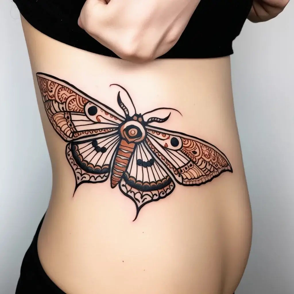 luna moth tattoos (75)