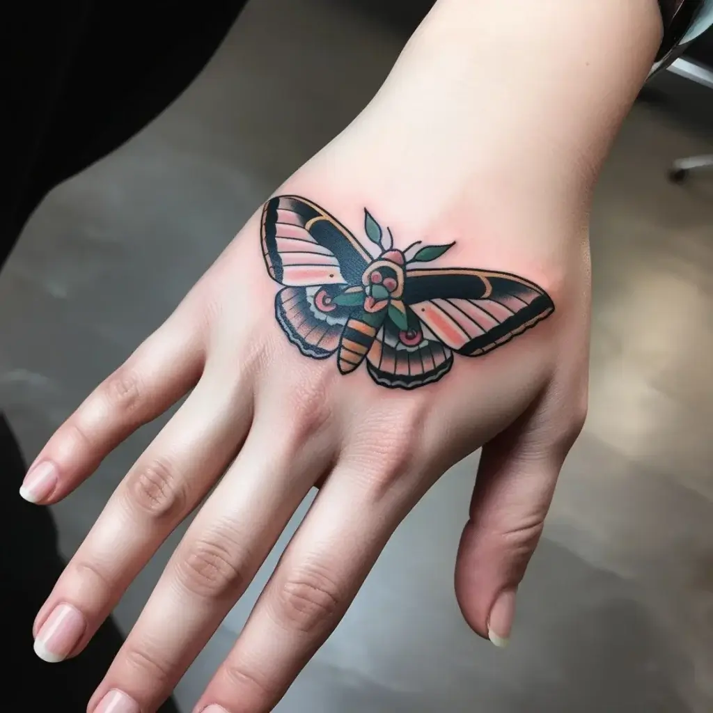 luna moth tattoos (80)