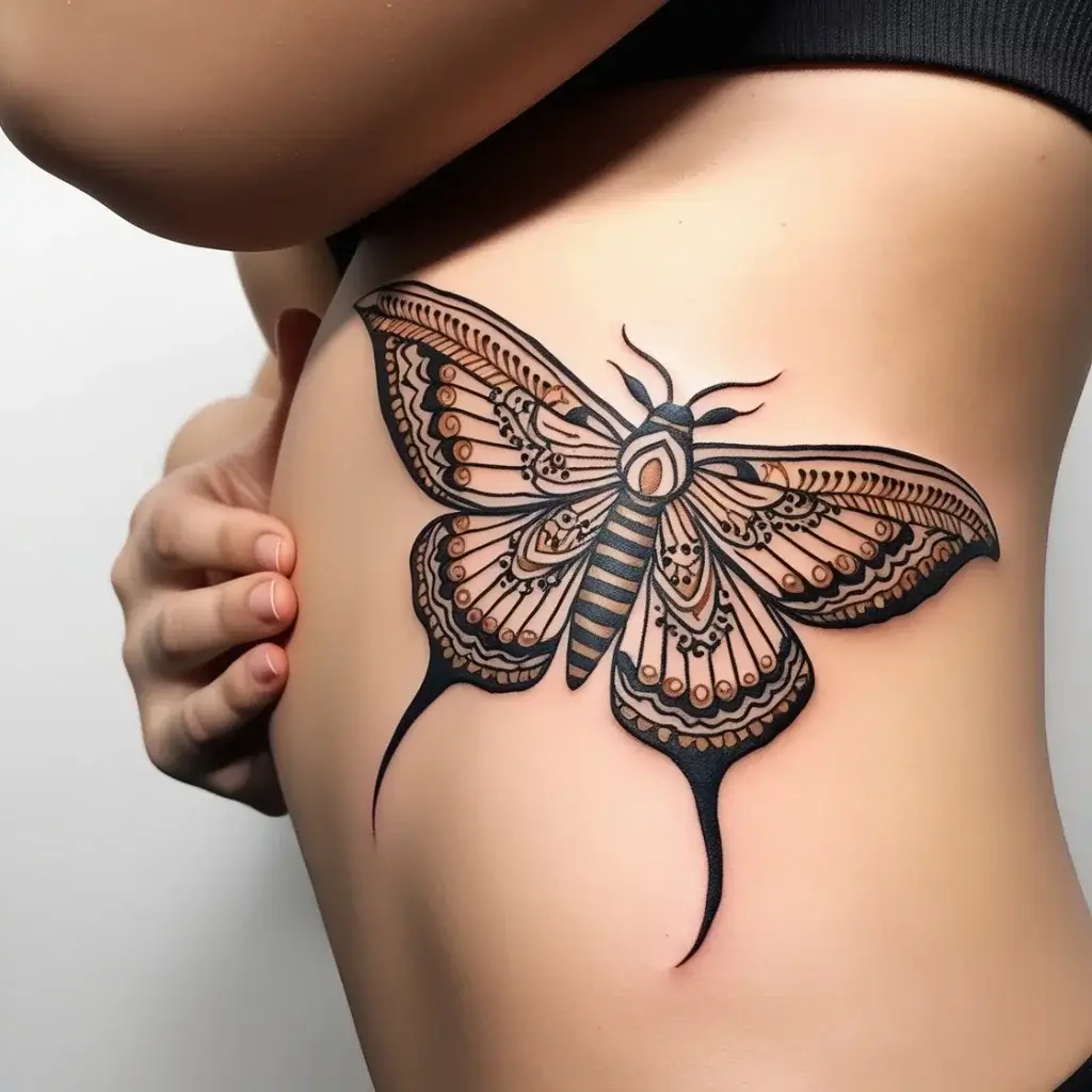 luna moth tattoos (85)