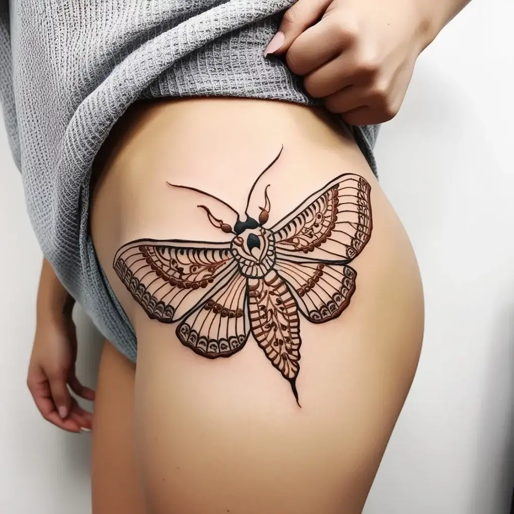 luna moth tattoos (86)