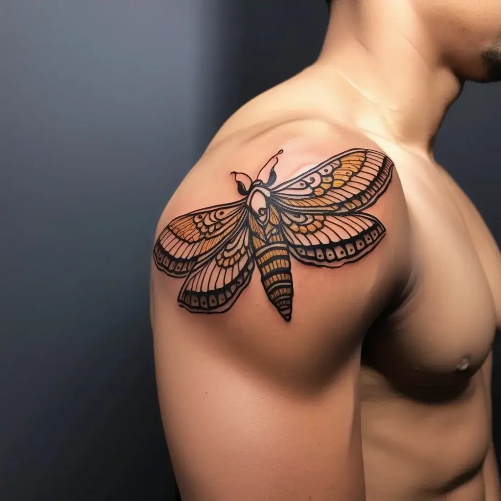 luna moth tattoos (87)