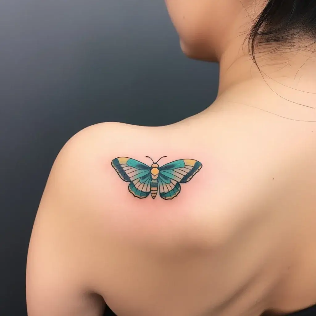 luna moth tattoos (91)