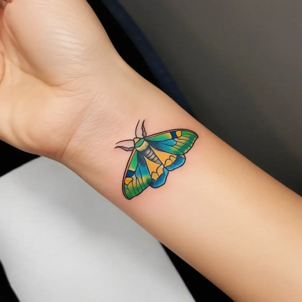 luna moth tattoos (93)