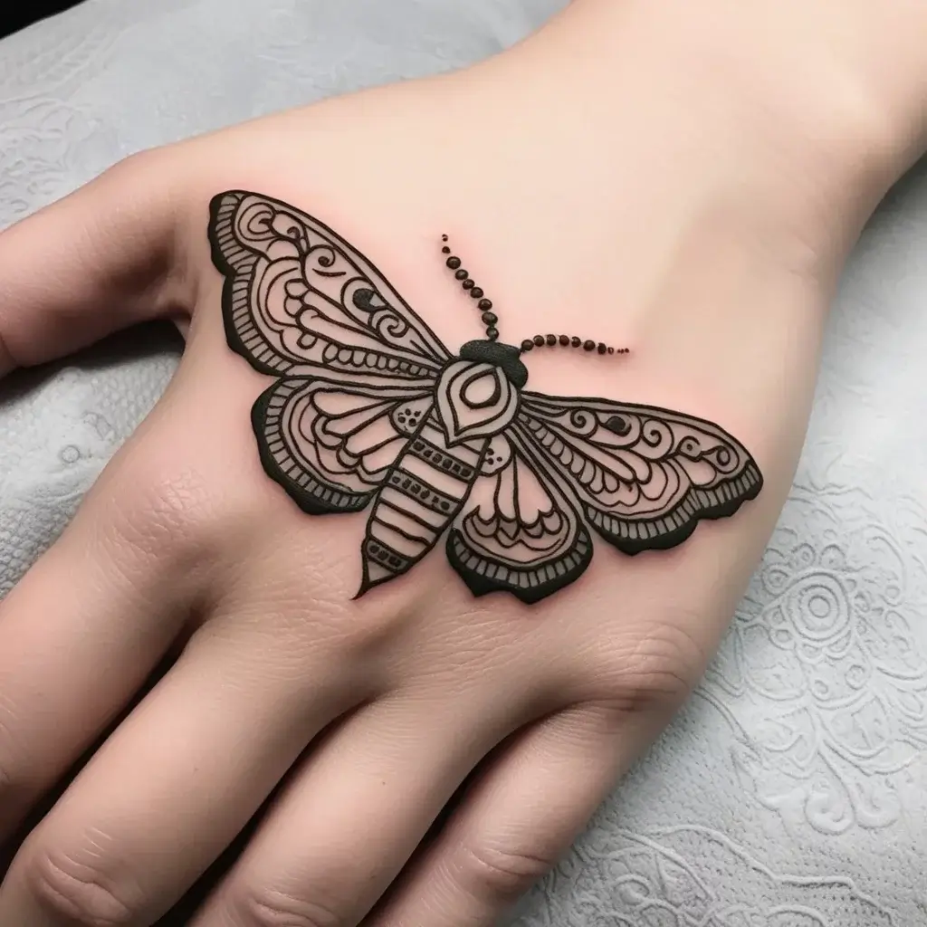 luna moth tattoos (94)