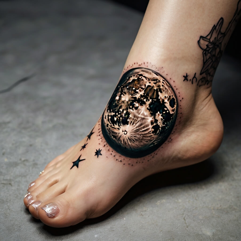 moon and stars tattoos (108)