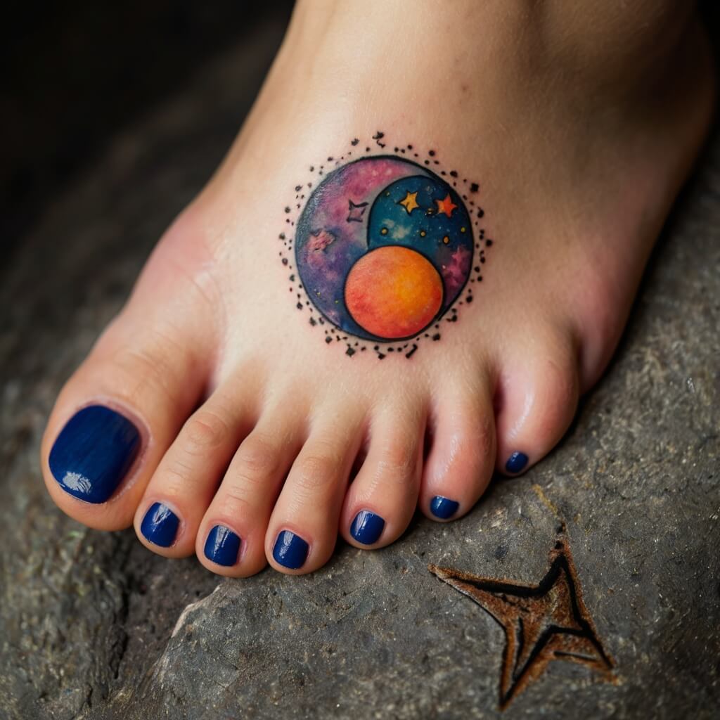 moon and stars tattoos (122)