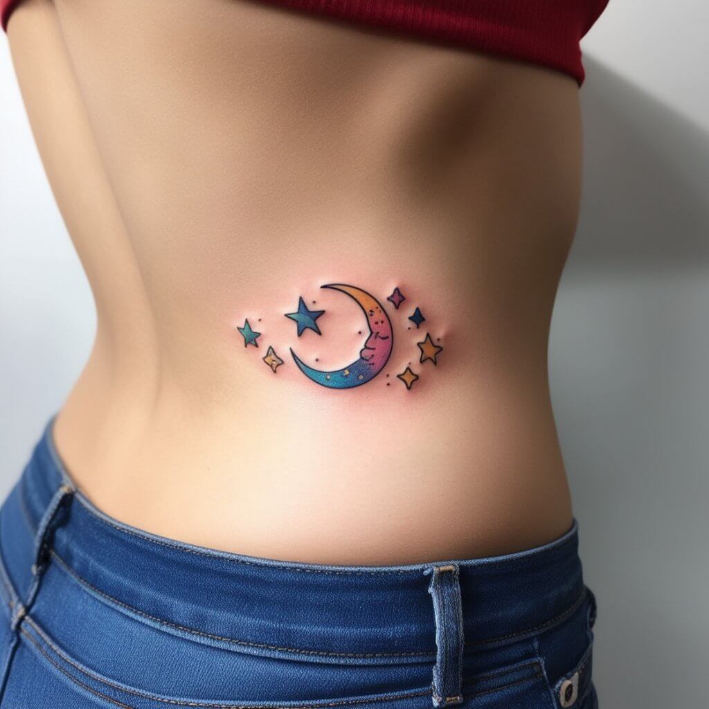 moon and stars tattoos (126)