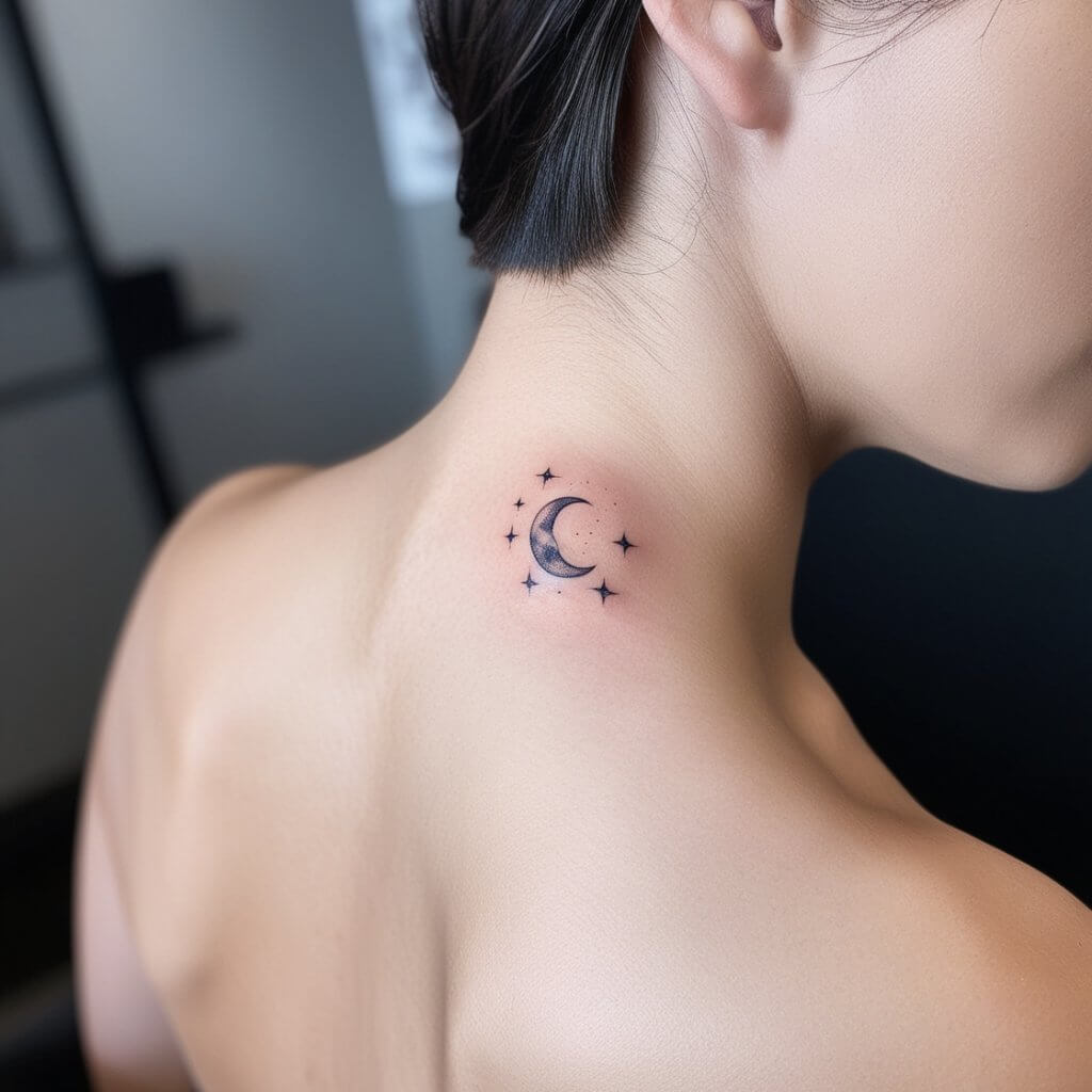 moon and stars tattoos (129)