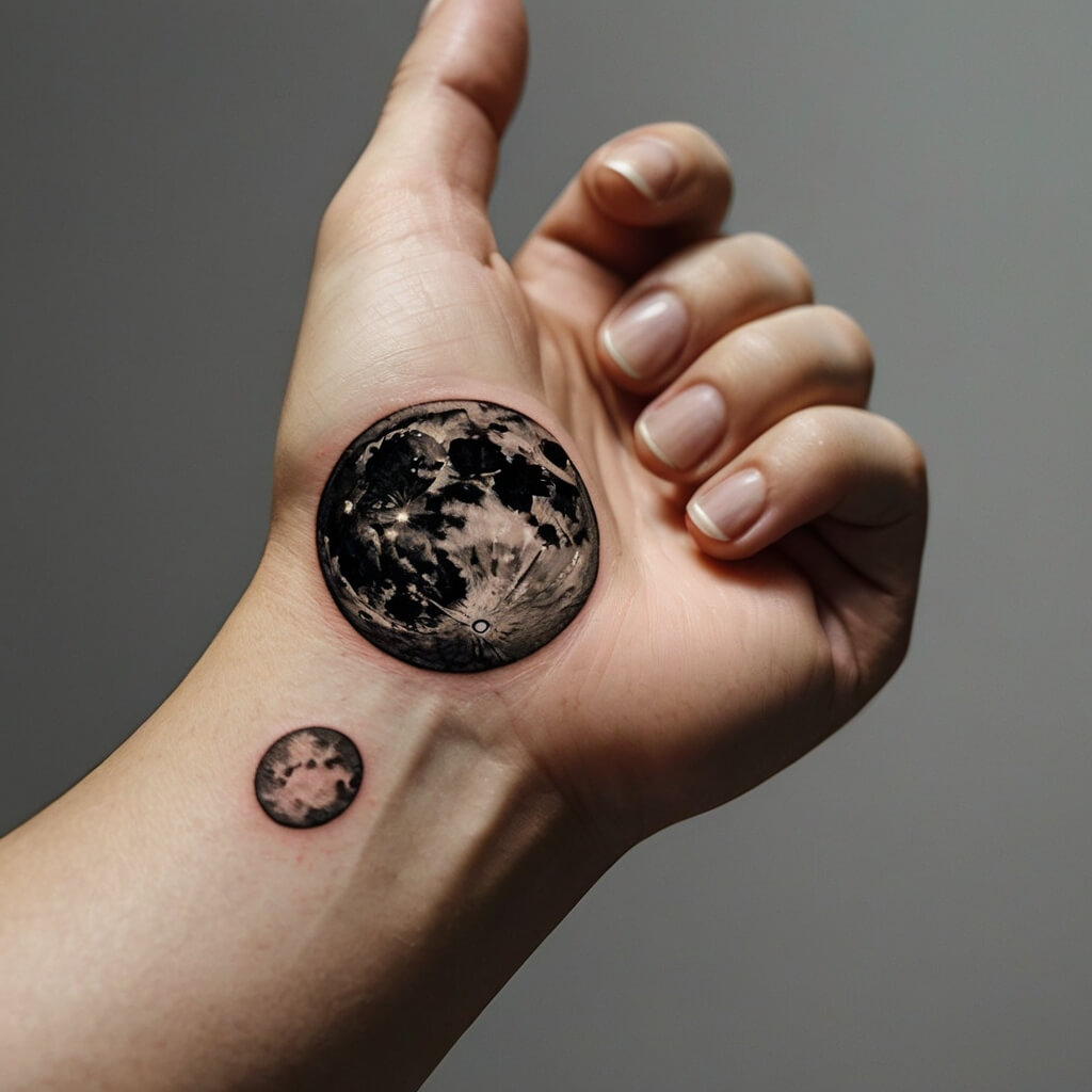 moon and stars tattoos (135)