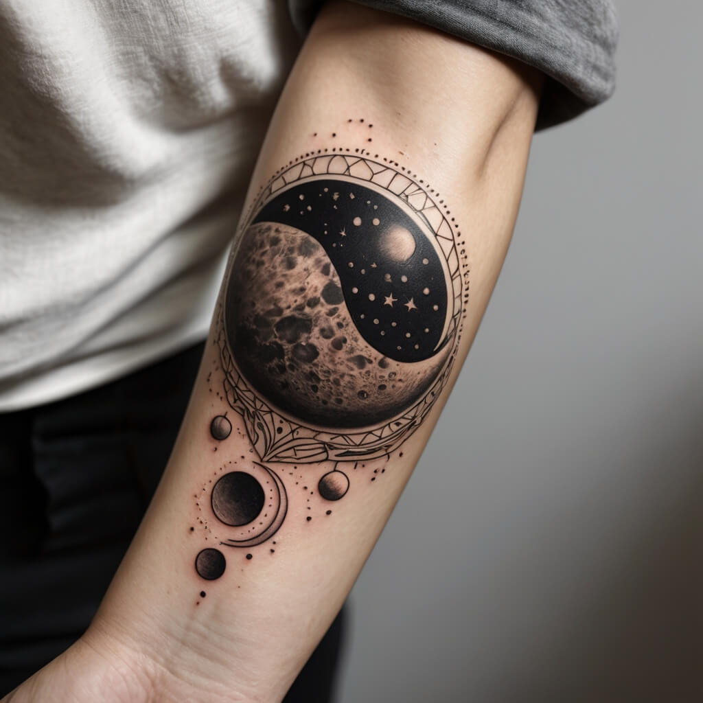 moon and stars tattoos (18)