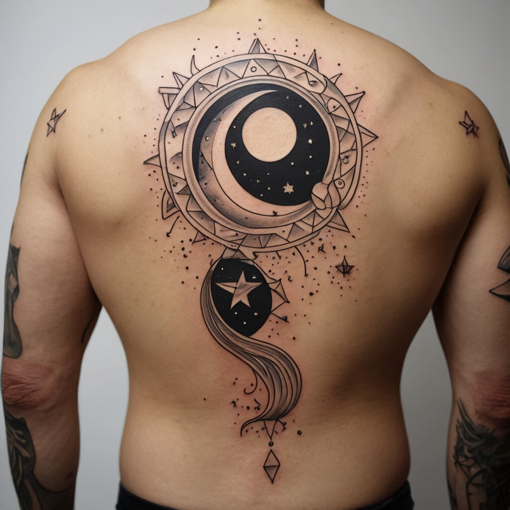 moon and stars tattoos (21)