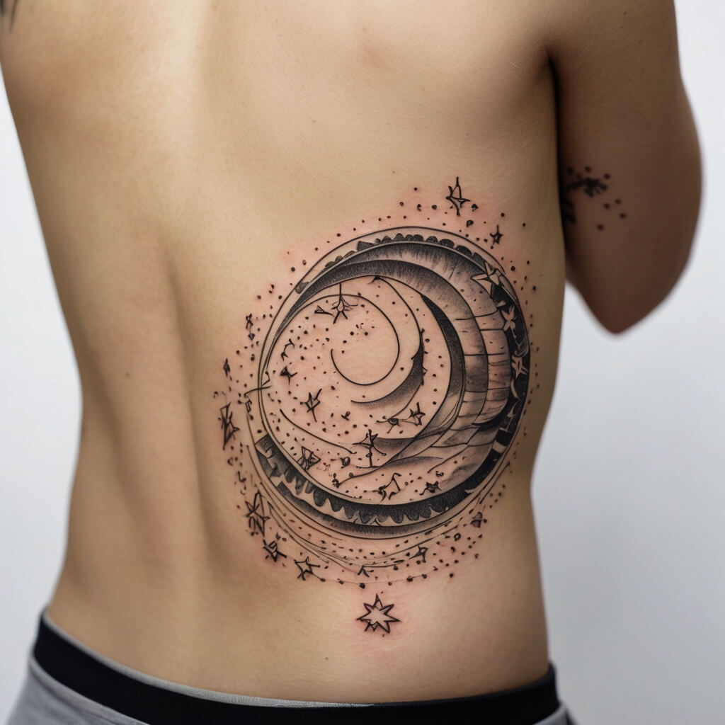 moon and stars tattoos (22)