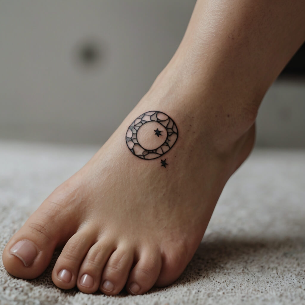 moon and stars tattoos (24)