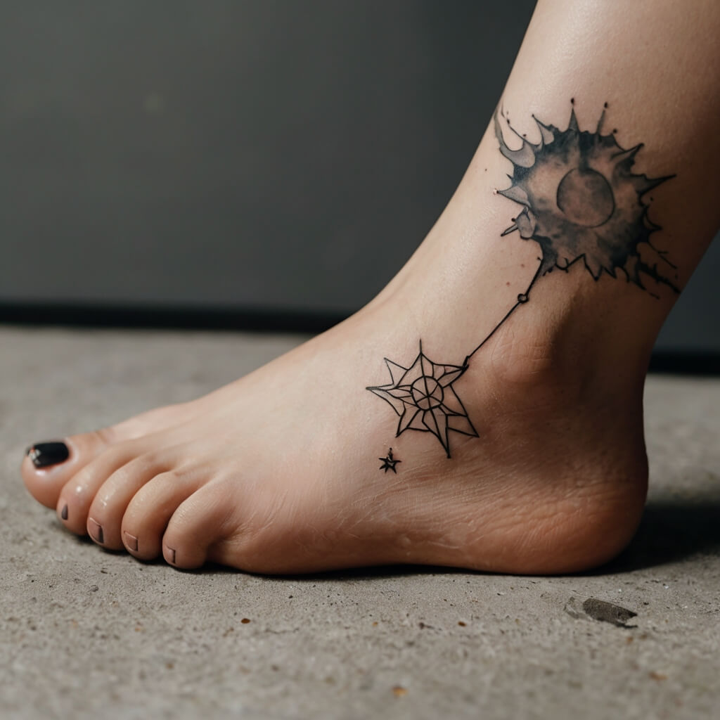 moon and stars tattoos (26)