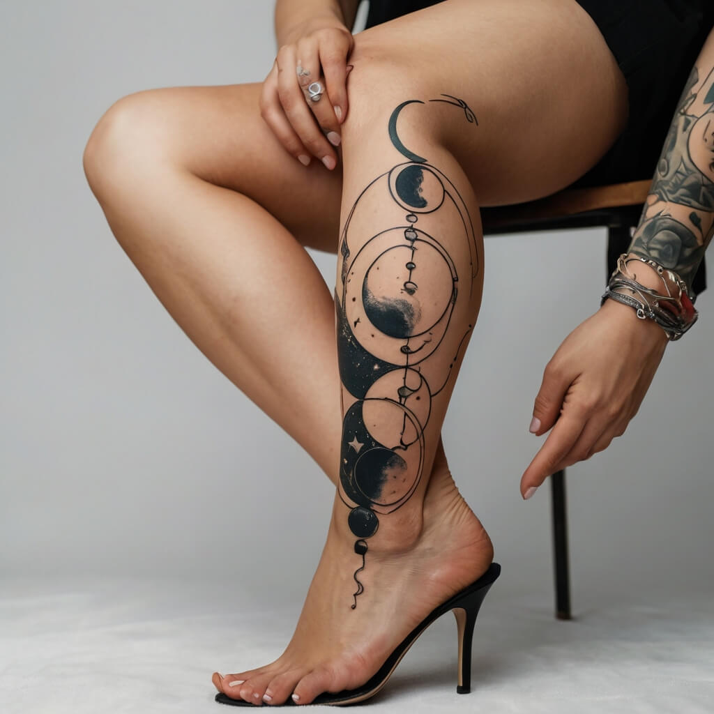 moon and stars tattoos (3)