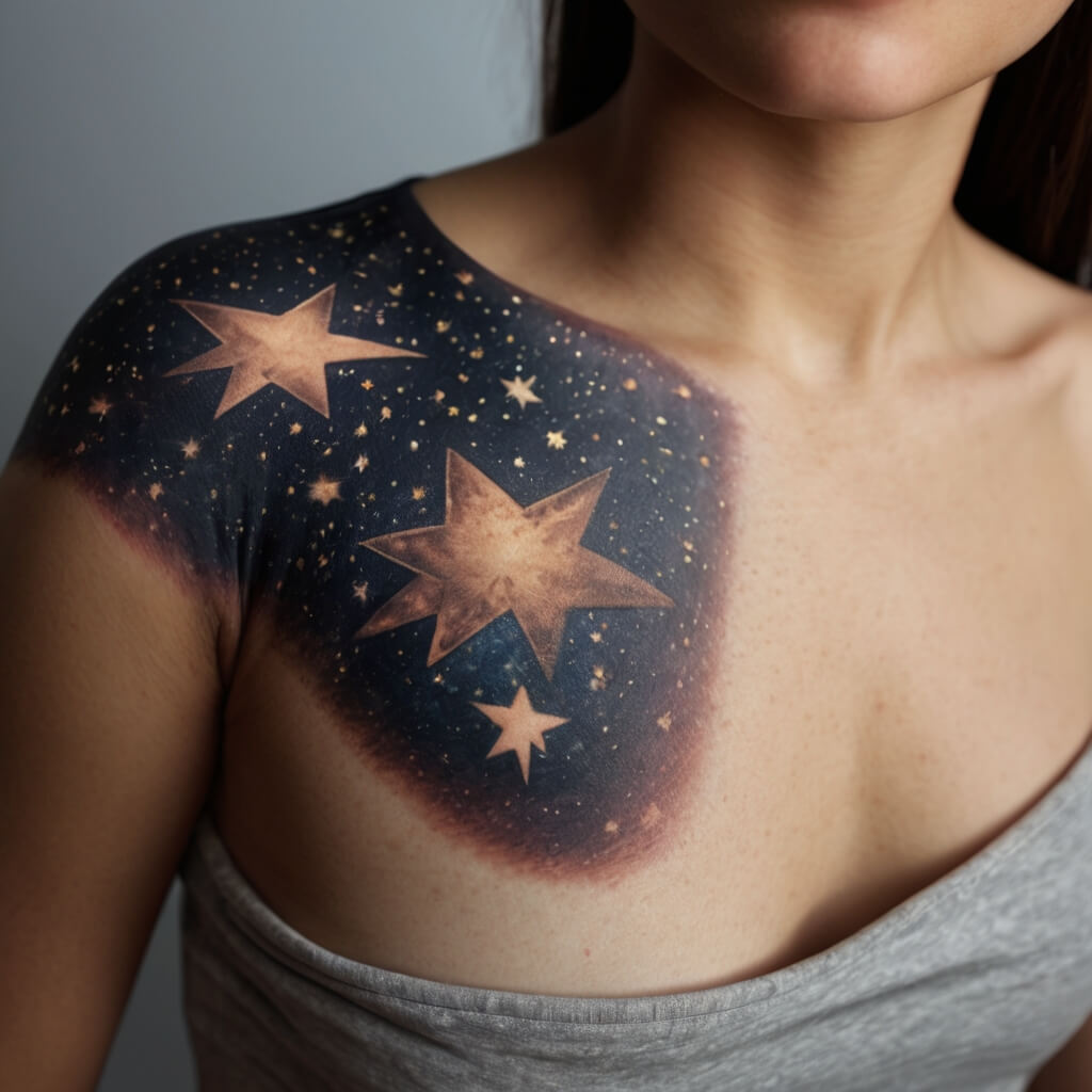 moon and stars tattoos (41)